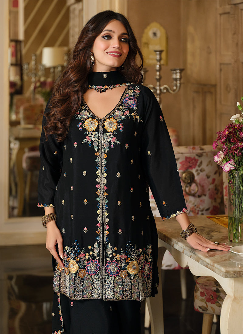 Buy Black Palazzo Suit In UK