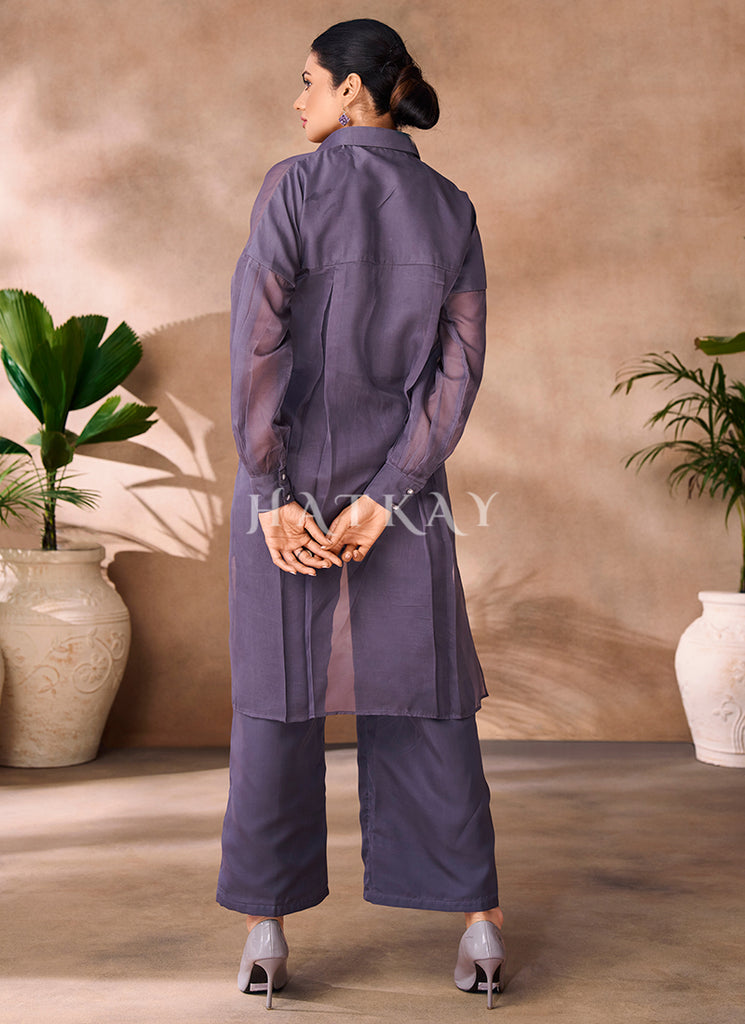 Buy Organza Co-Ord Set In USA