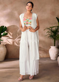 White Handwork Embroidery Co-Ord Set