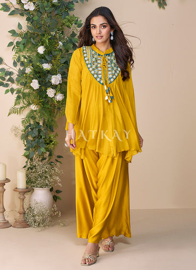 Yellow Palazzo Suit