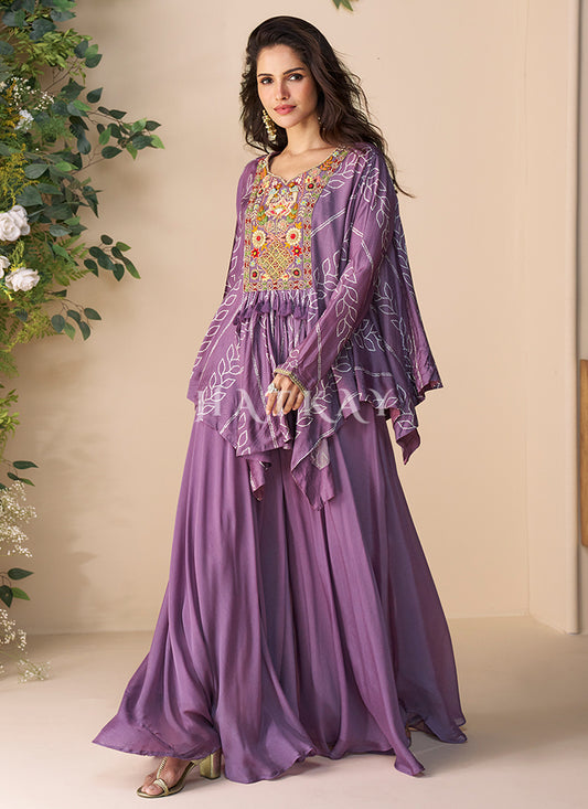 Lavender Palazzo Suit