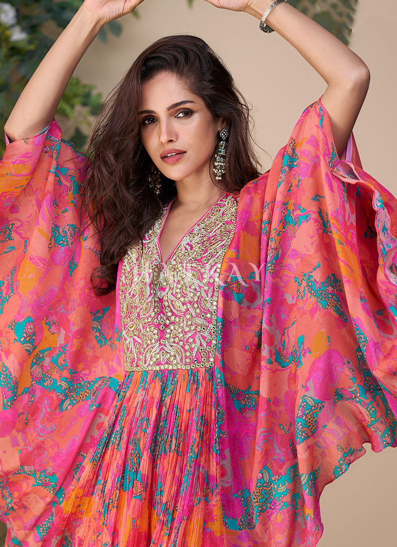 Shop Traditional Rich Pink Palazzo Suit In USA