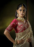 Buy Golden Wedding Sari In USA