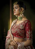 Buy Rose Pink Kanjivaram Sari Online 