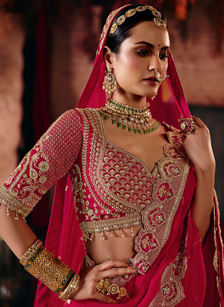 Shop Crimson Red Lehenga Choli In Australia
