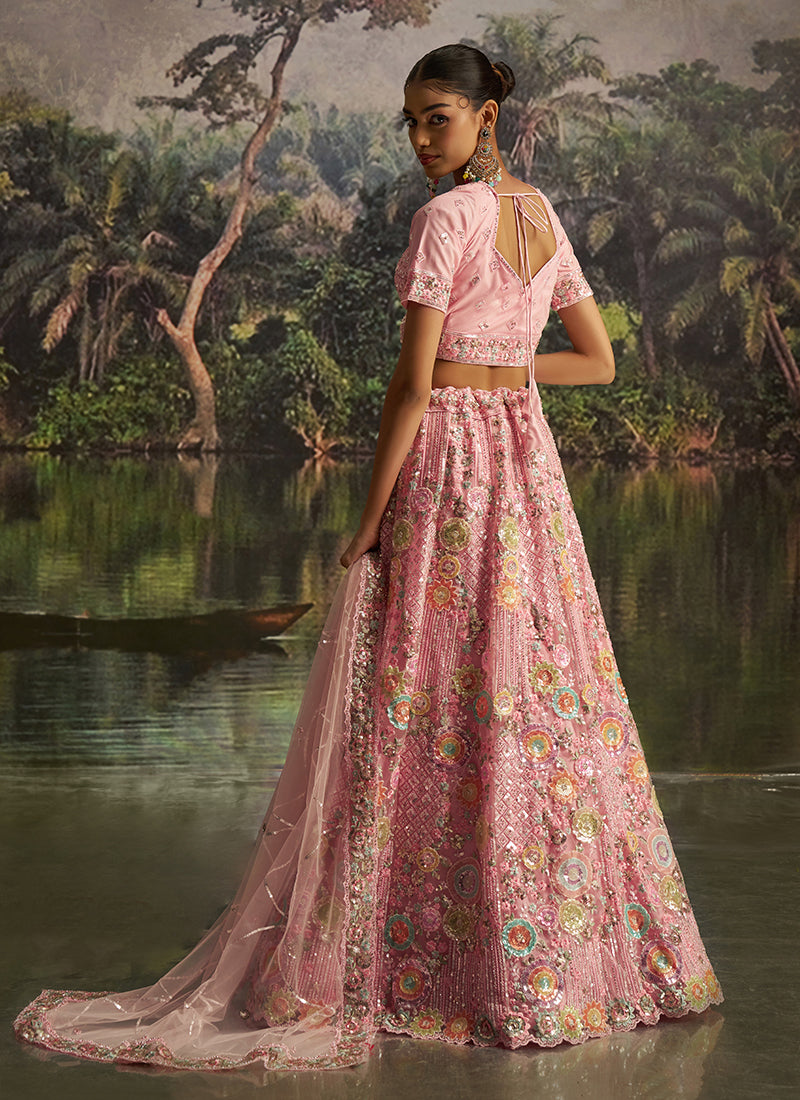 Pink Bridal Lehenga In UK