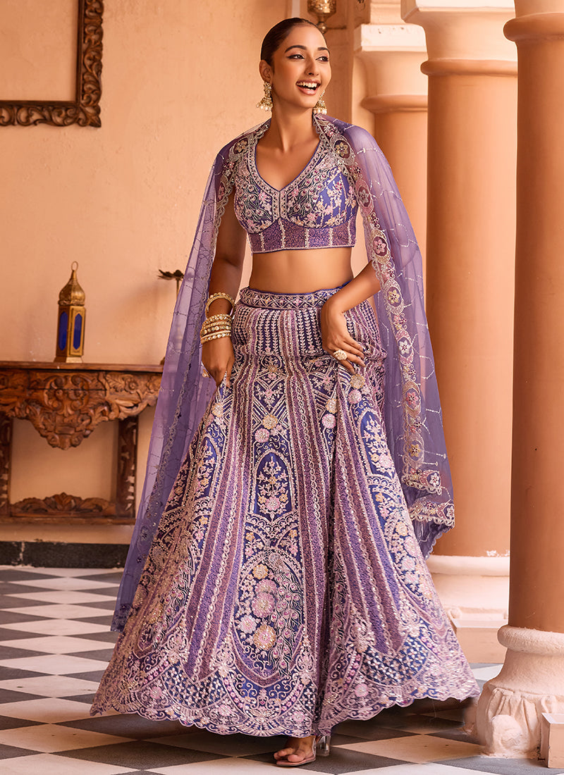 Shop Purple Lehenga Choli Online