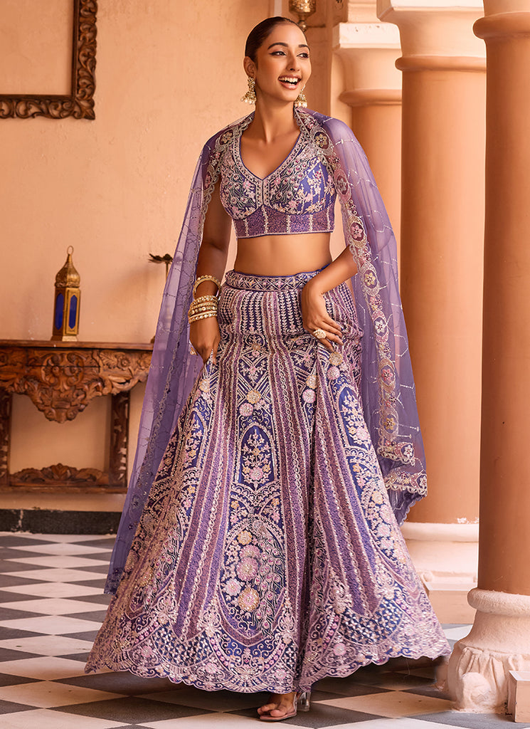 Shop Purple Lehenga Choli Online