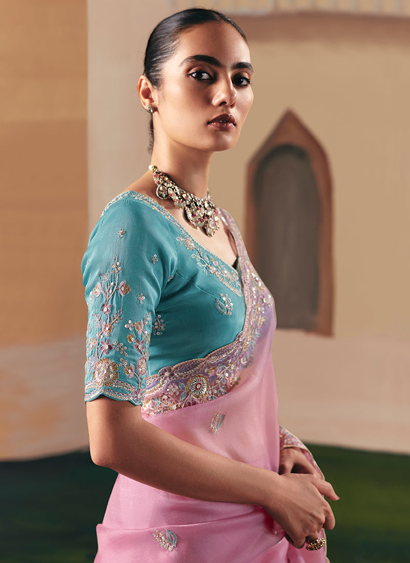Shop Pink Sari Online