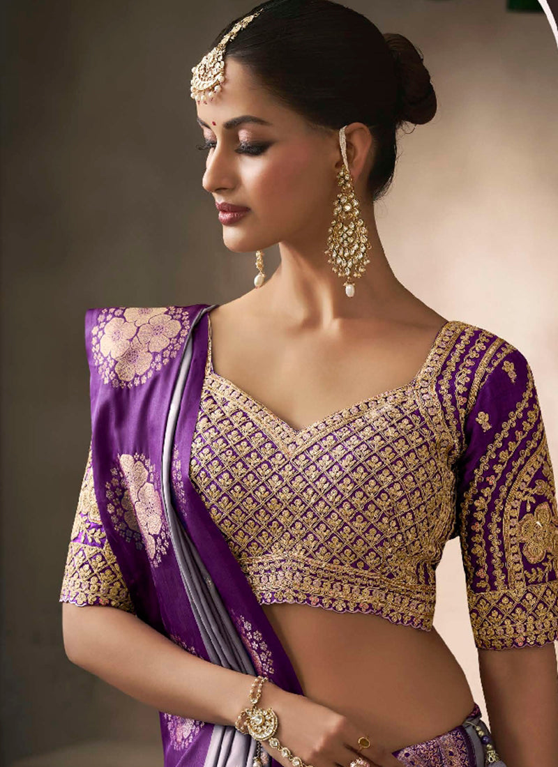 Buy Purple Sari Online