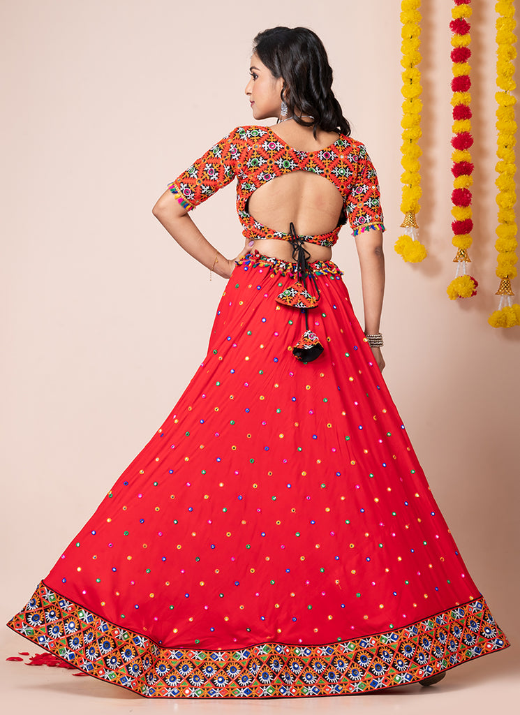 Buy Red Chaniya Choli In USA