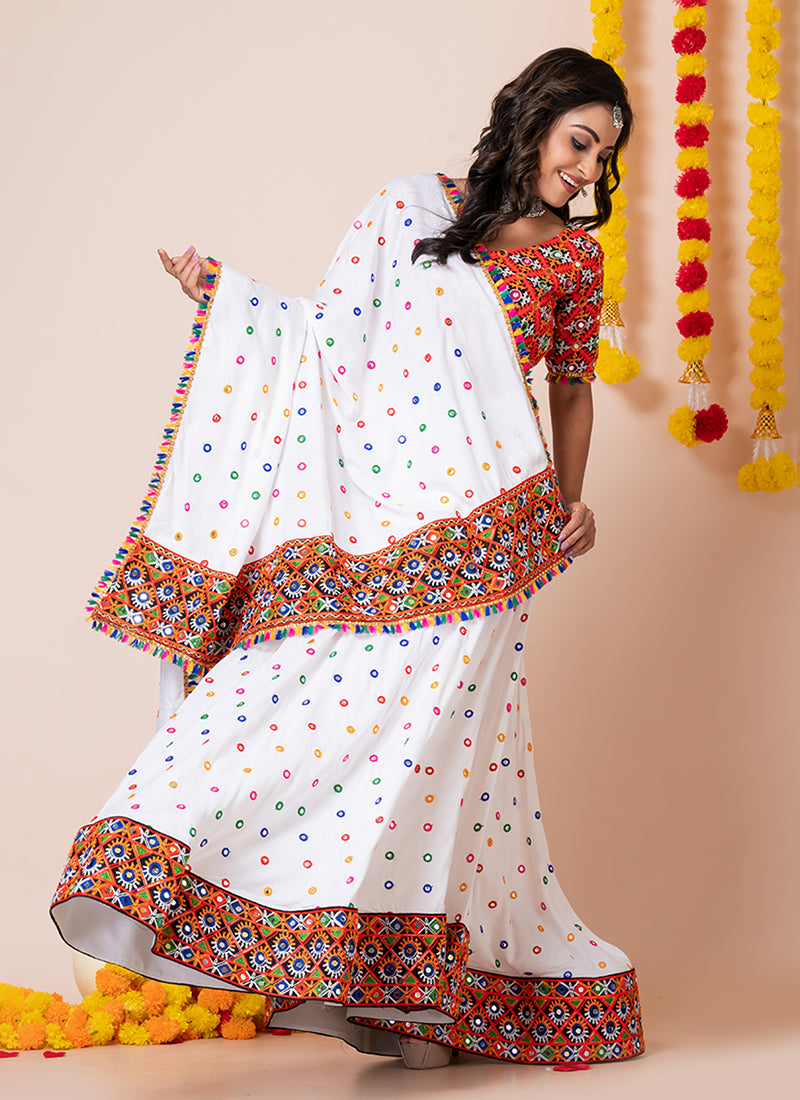 Shop White Chaniya Choli Online In Germany