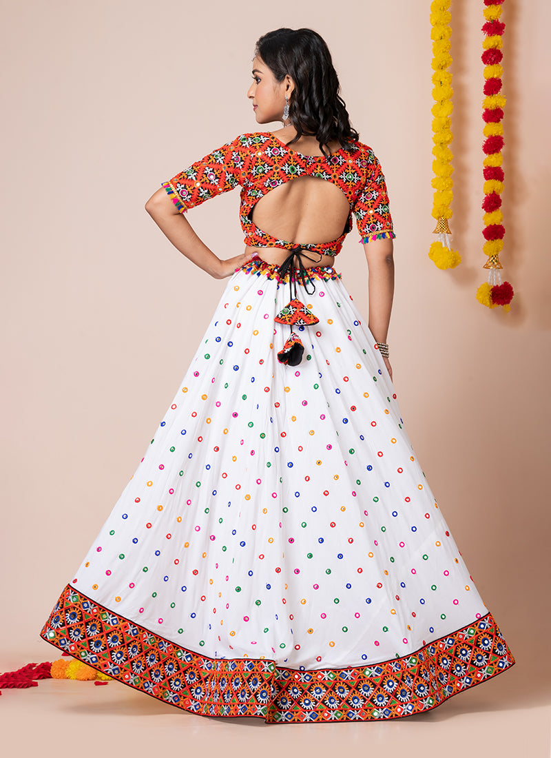 Buy White Chaniya Choli In Germany