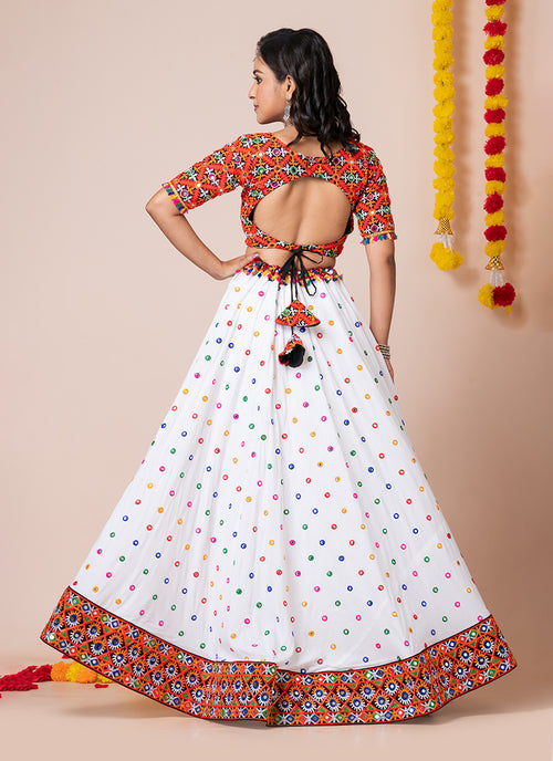 Buy White Chaniya Choli In Germany