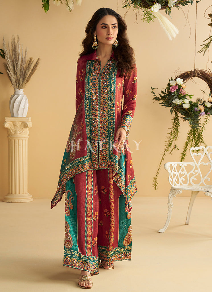 Poncho Style Co-Ord Set 