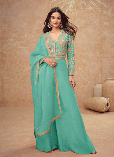 Sea Green Co-Ord Palazzo Set