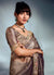 Shop Brown Bollywood Silk Saree In Canada