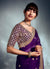 Buy Violet Bollywood Silk Saree In UK