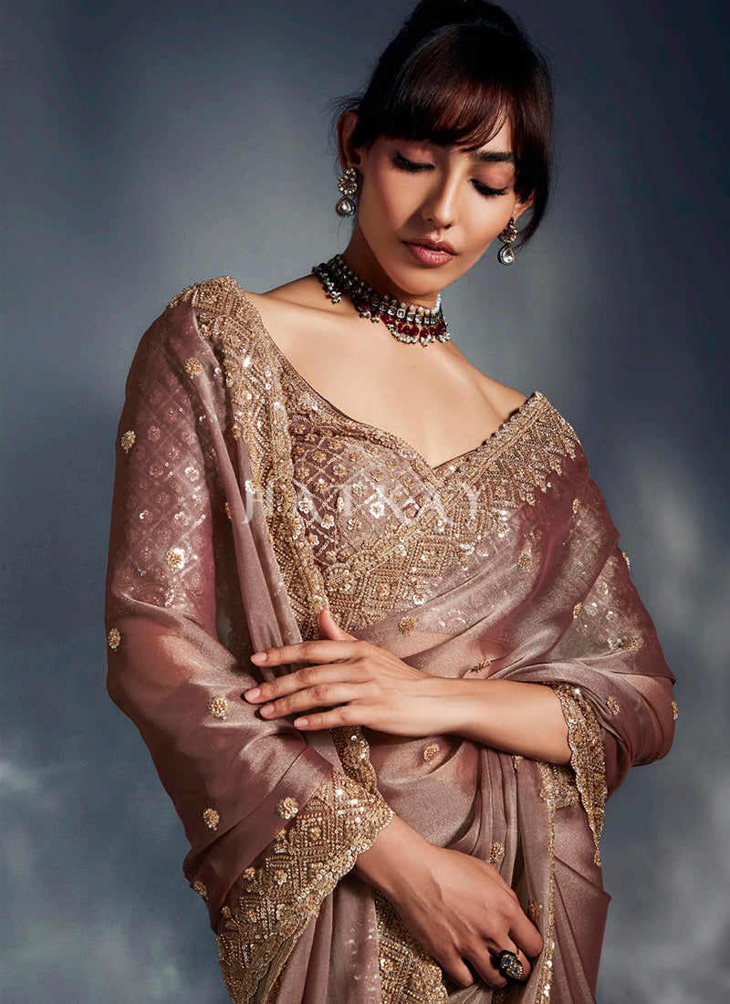 Shop Rose Pink Sari In Australia