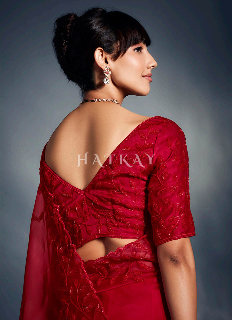 Shop Red Bollywood Saree