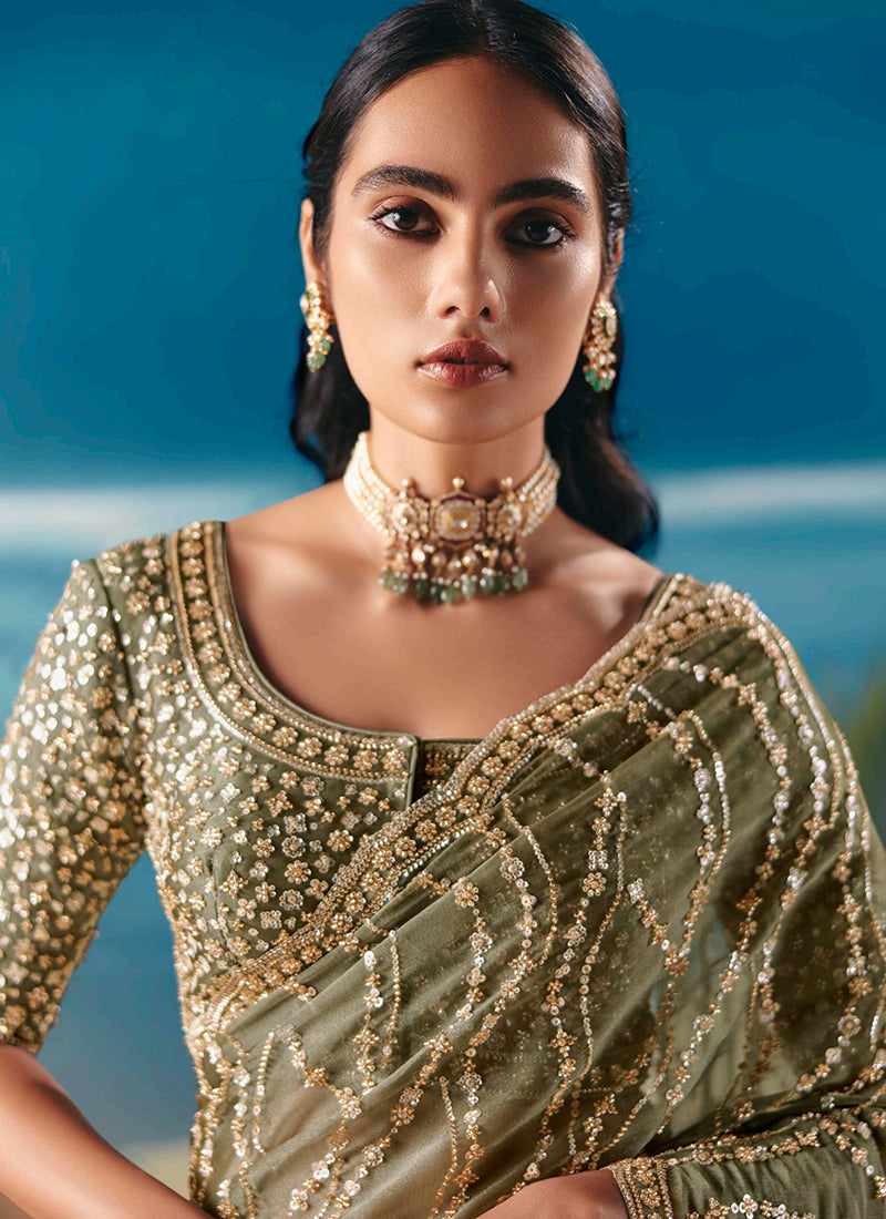 Shop Green Traditional Saree