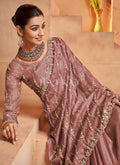 Rose Gold Designer Sari In Canada