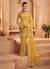 Yellow Embroidered Sari
