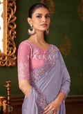 Buy Purple And Pink Saree In UK
