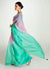 Green And Pink Shaded Silk Sari