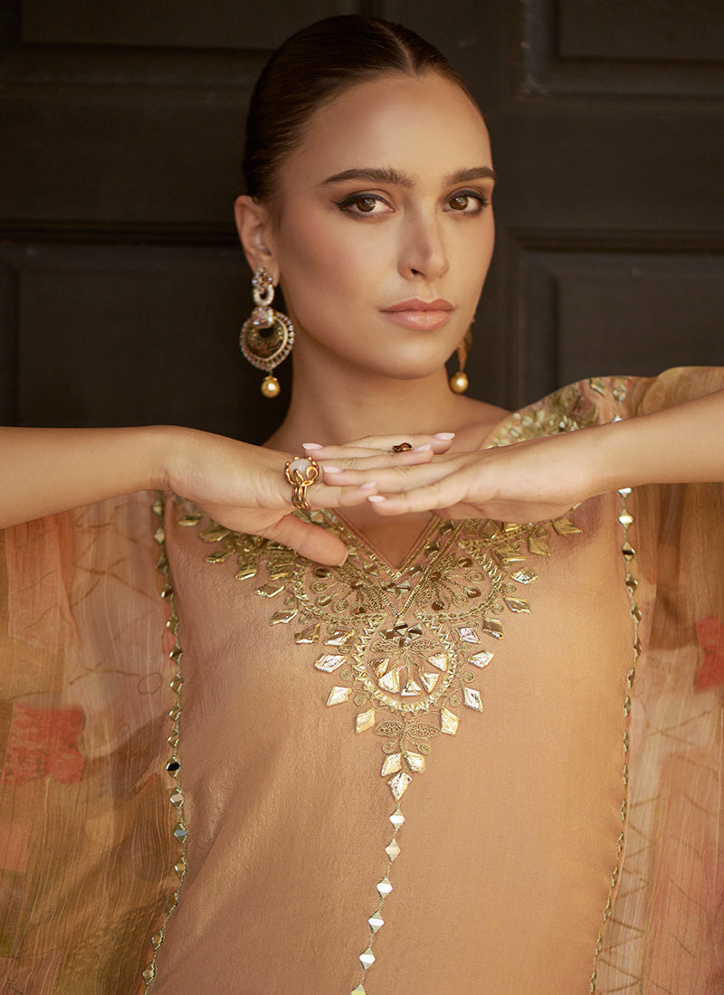 Peach Gharara Sets for Women 