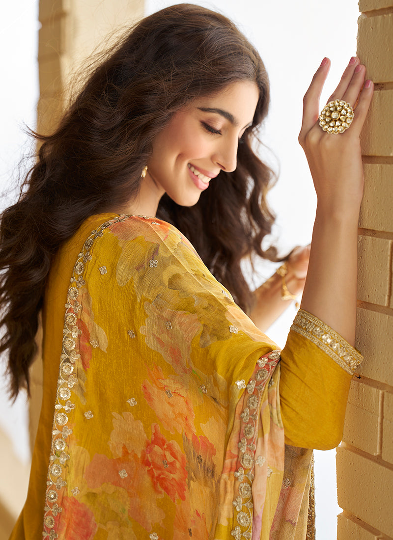Buy Yellow Gharara Suit In UK