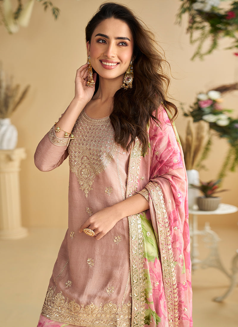 Buy Pink Gharara Suit In UK
