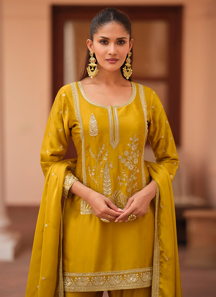 Shop Yellow Gharara Suit In UK