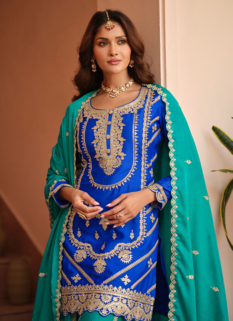 Buy Gharara Style Suit