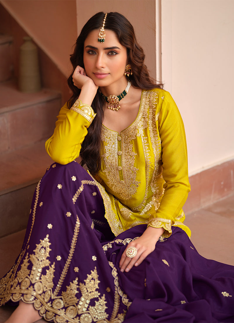 Buy Gharara Style Suit In Canada