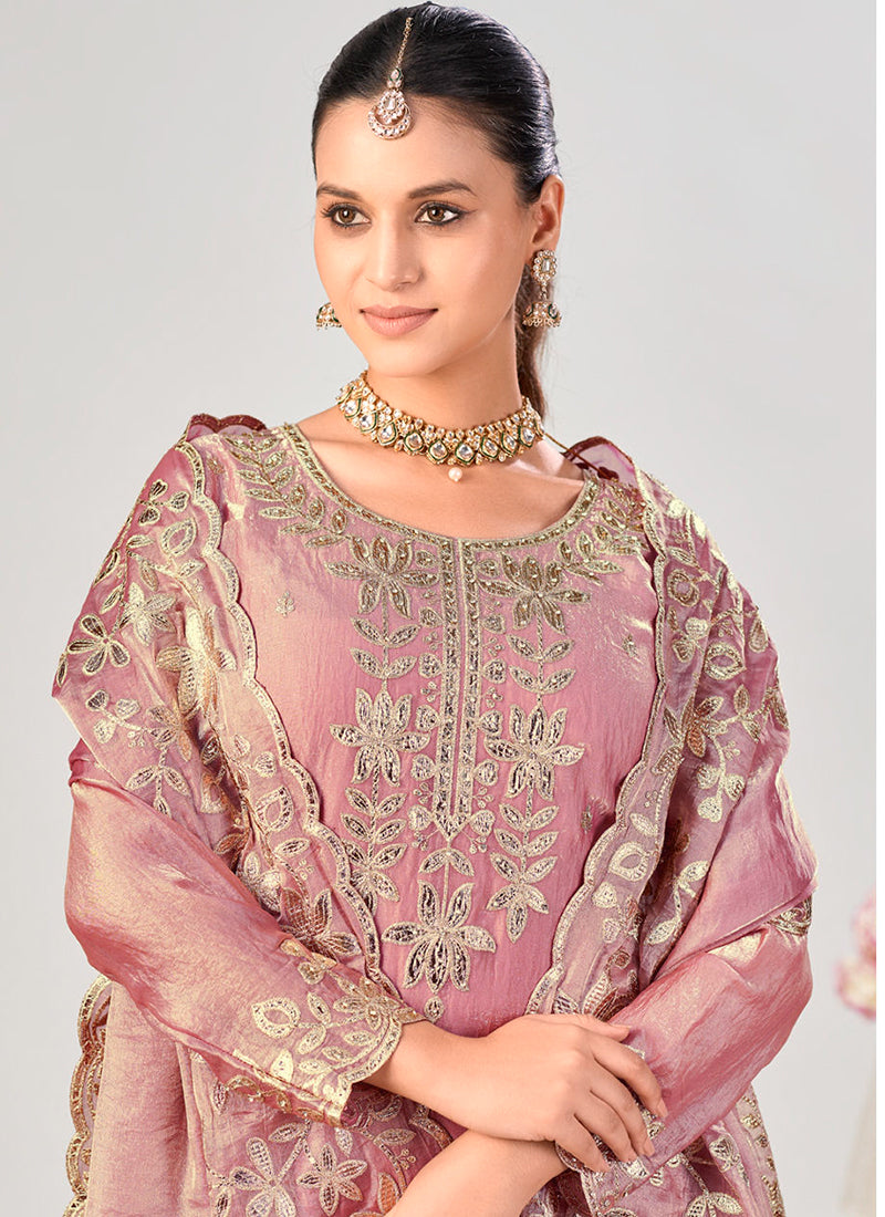 Buy Blush Pink Gotta Patti Gharara Suit In Australia