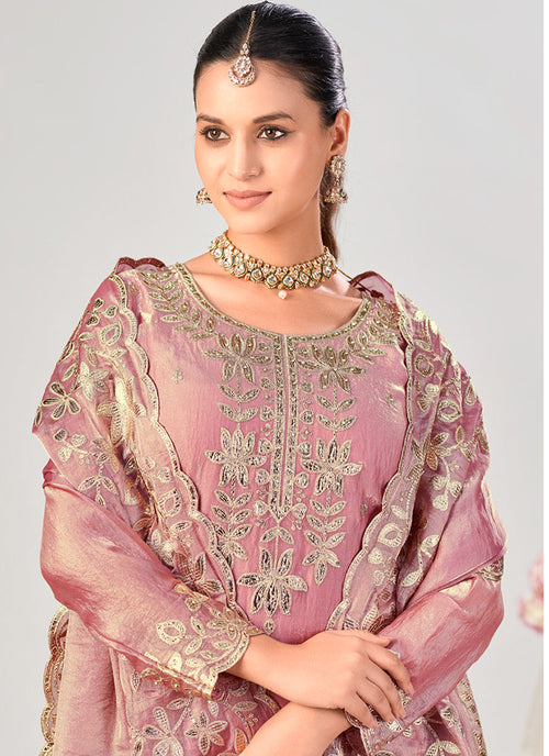 Buy Blush Pink Gotta Patti Gharara Suit In Australia