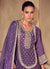 Buy Traditional Deep Purple Gharara Suit For Reception In USA