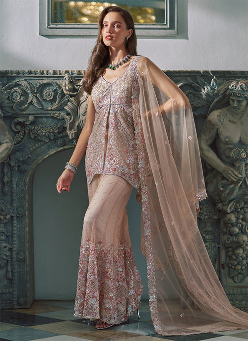 Peplum Sharara Set Women