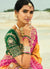 Buy Pink And Yellow Bandhej Saree In UK