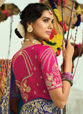 Buy Purple And Pink Handwork Saree  Online