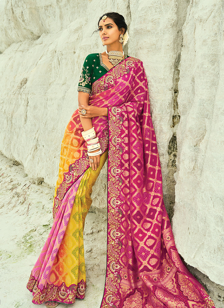 Buy Pink Bollywood Sari Online