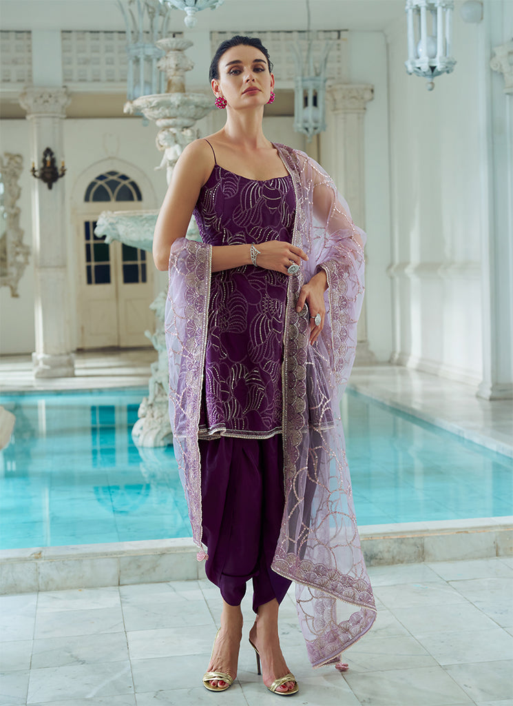 Heer – Orchid Violet Punjabi Suit