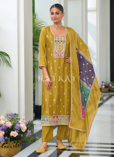 Yellow Salwar Kameez Suit