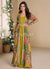 Yellow Jacket Style Anarkali Gown