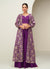 Purple Jacket Style Palazzo Suit
