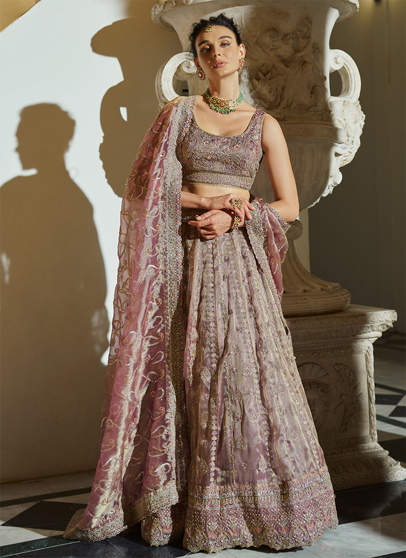 Buy Orchid Bloom Bridal Lehenga Set In UK