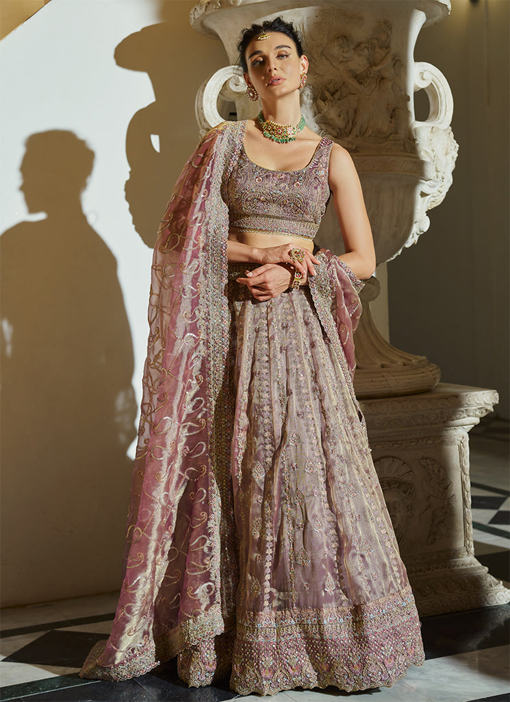Buy Orchid Bloom Bridal Lehenga Set In UK