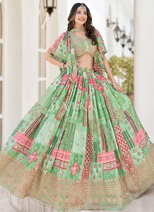 Buy Green Gorgeous Lehenga