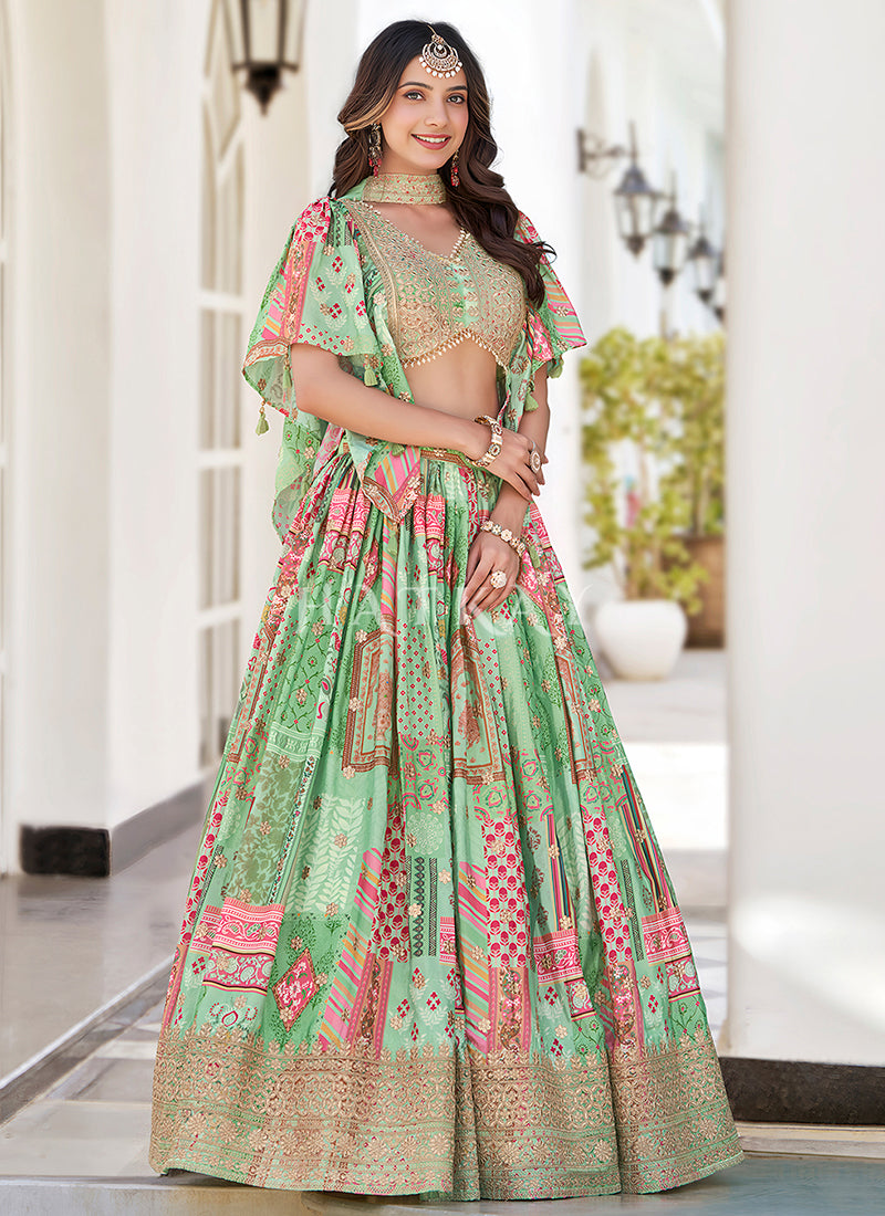Buy Green Lahenda Choli Online